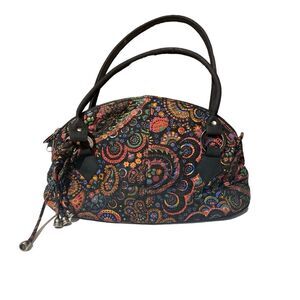 Donna Sharp Royal Paisley Floral Quilted Handbag Purse
